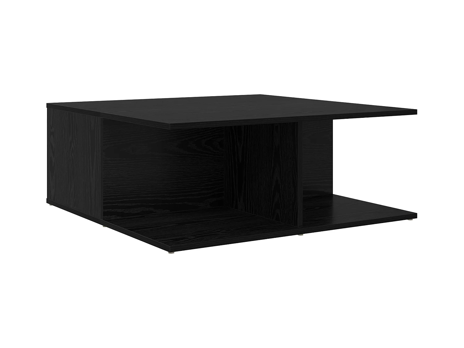 Table basse Chêne noir 80 x 80 x 31 cm Bois d'ingénierie