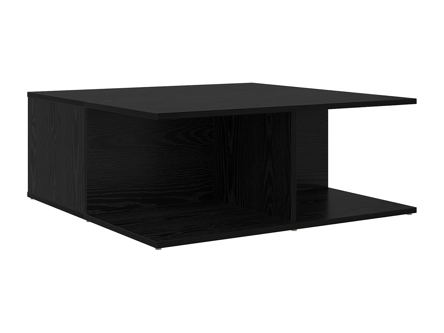 Table basse Chêne noir 80 x 80 x 31 cm Bois d'ingénierie
