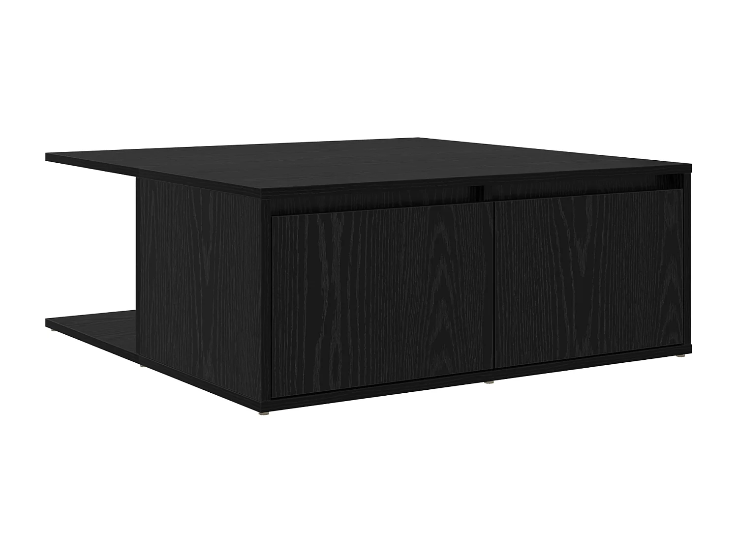 Table basse Chêne noir 80 x 80 x 31 cm Bois d'ingénierie