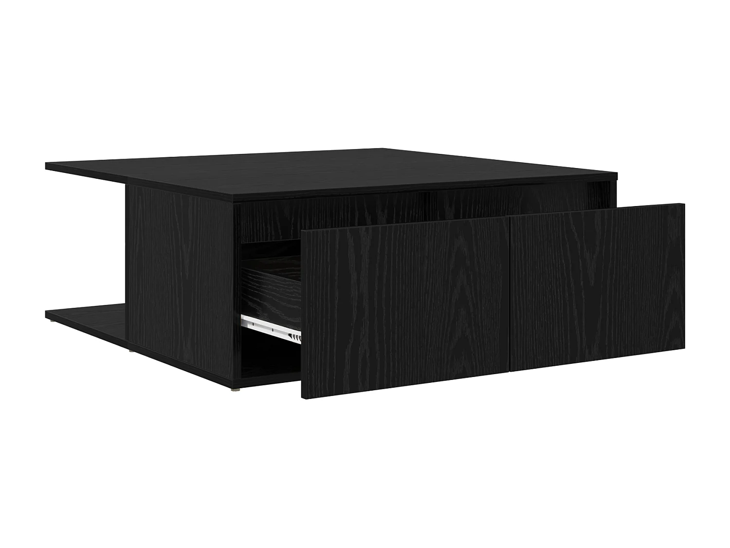 Table basse Chêne noir 80 x 80 x 31 cm Bois d'ingénierie