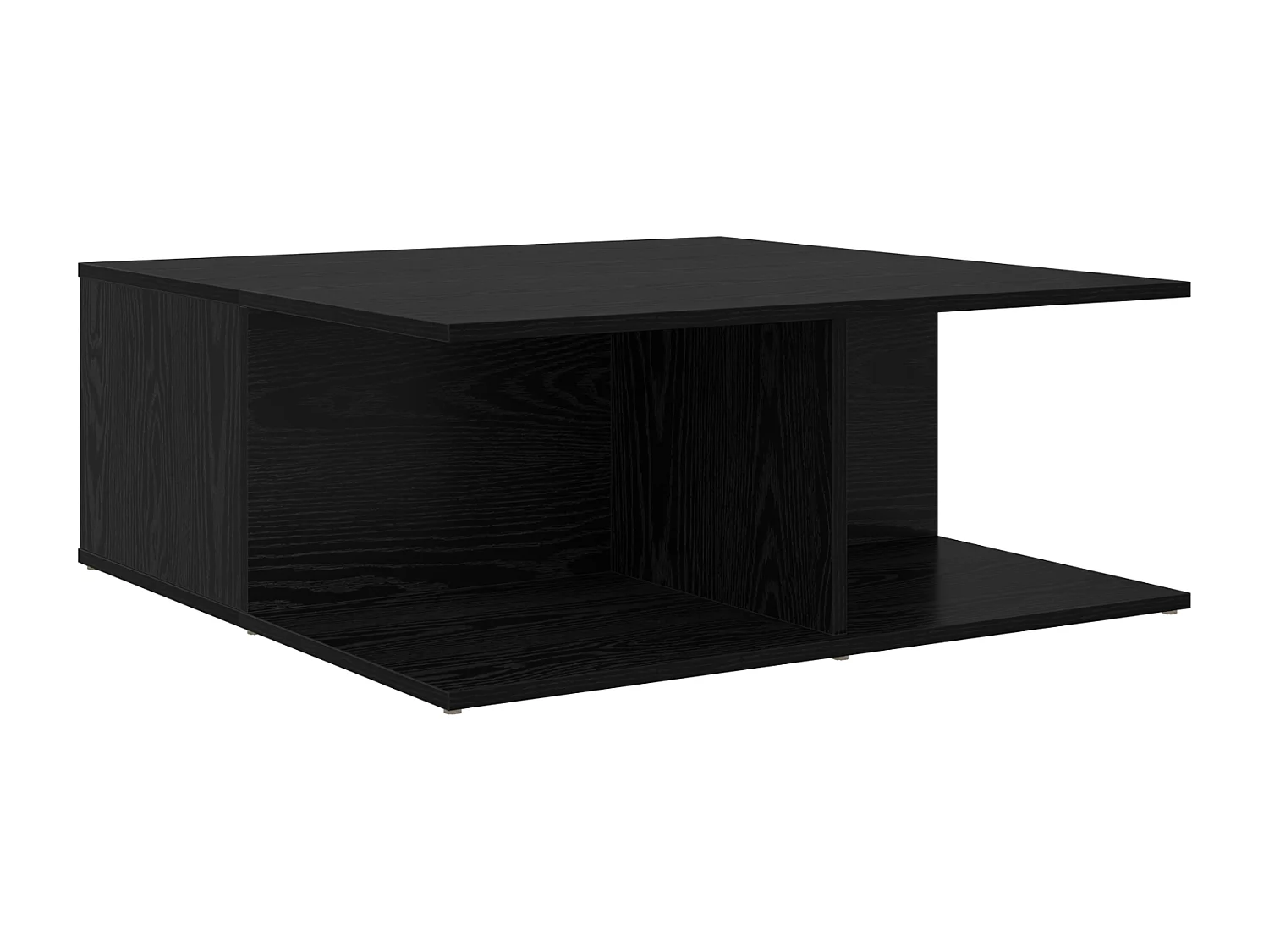 Table basse Chêne noir 80 x 80 x 31 cm Bois d'ingénierie