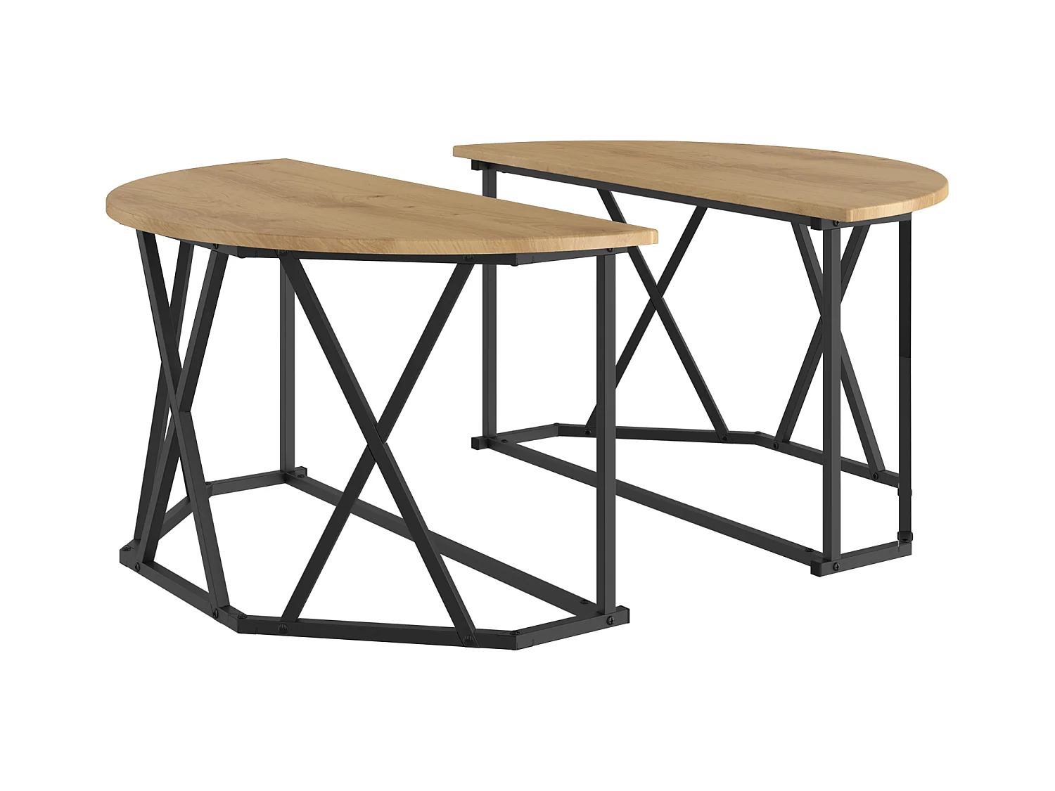 Table basse Artisan Chêne 31.5x31.5x16.5 pouces Fabriquée en Bois reconstitué