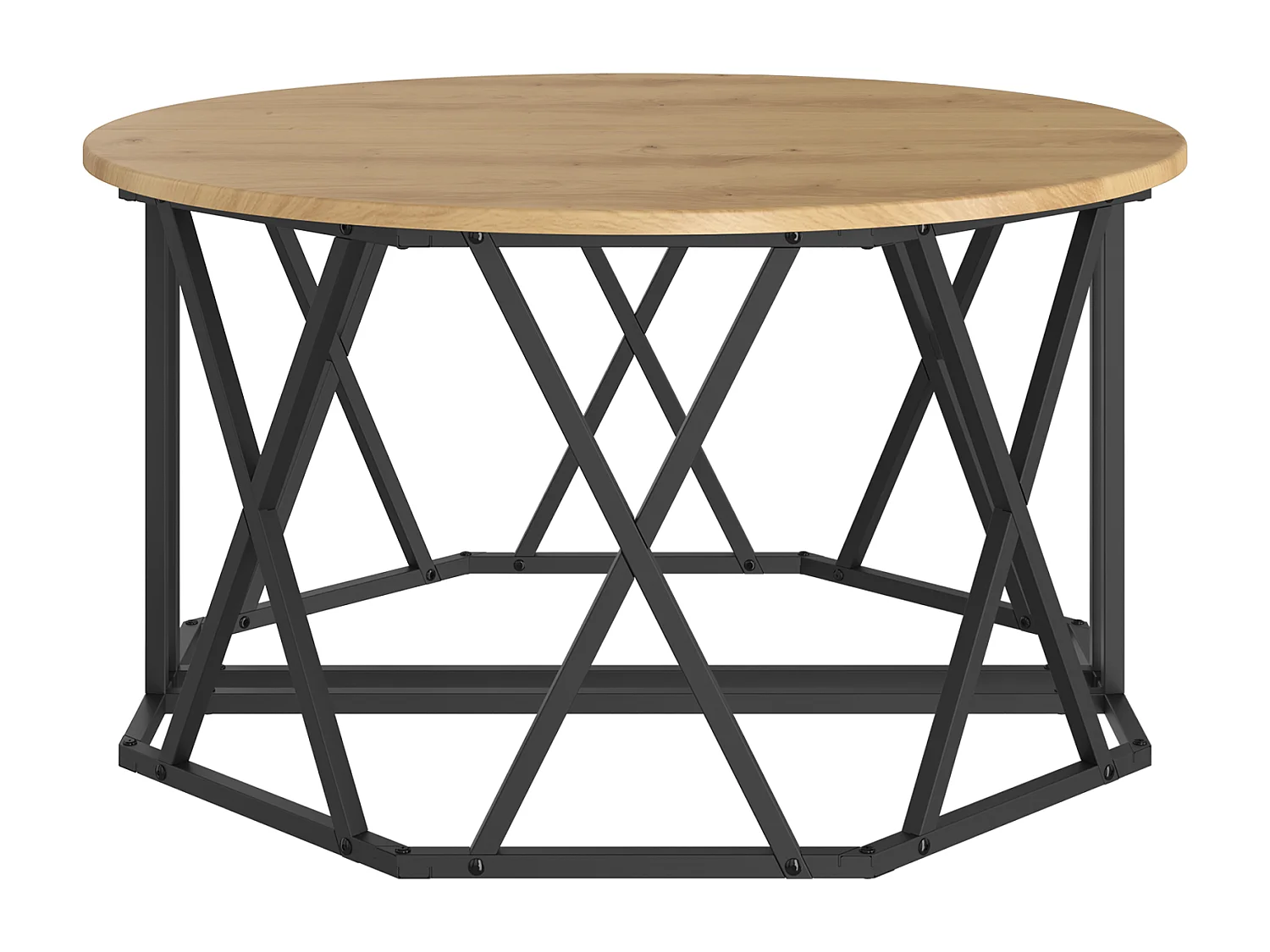 Artisan Eichen-Couchtisch 31,5 x 31,5 x 16,5 Zoll, aus wiederaufbereitetem Holz