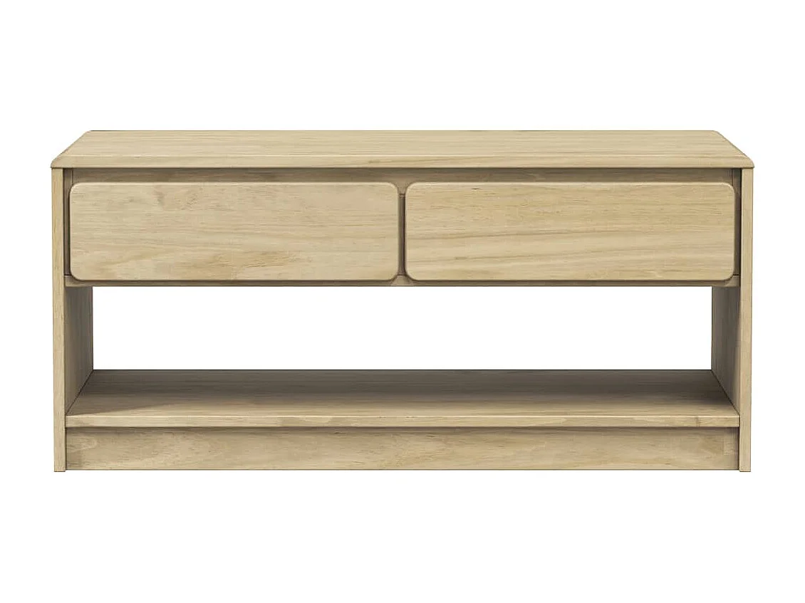 Tavolino da caffè SAUDA in rovere 99x55x45 cm in legno di pino massello