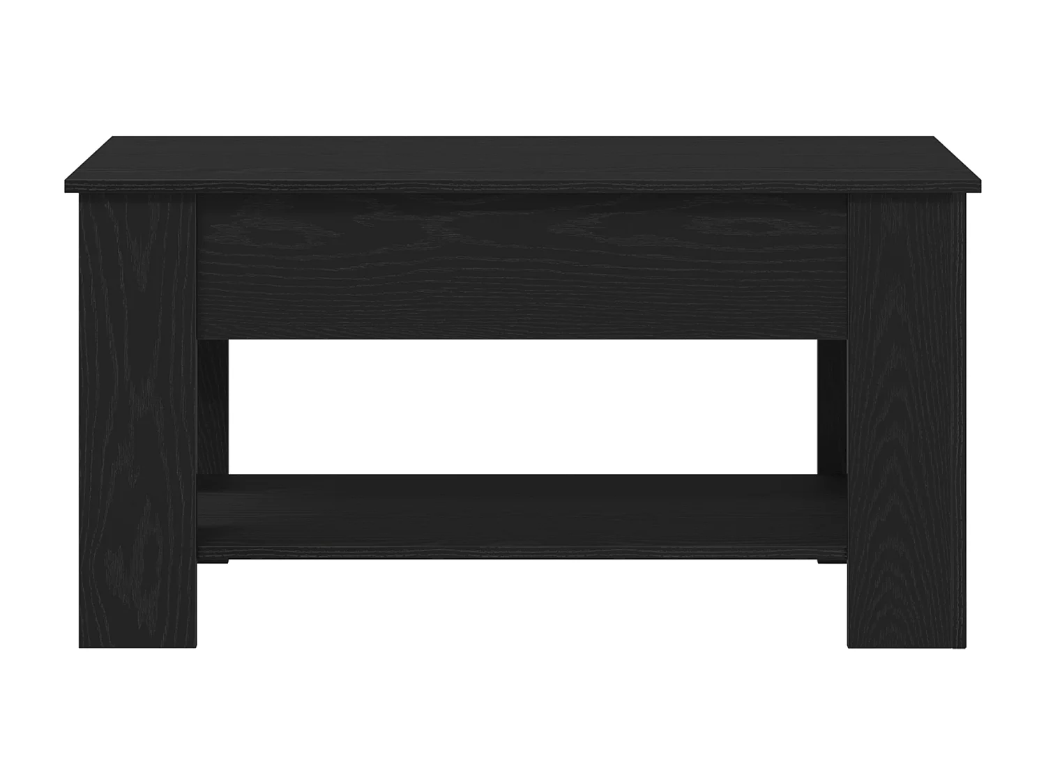 Table basse en chêne noir - 101x49x52 cm en bois d'ingénierie