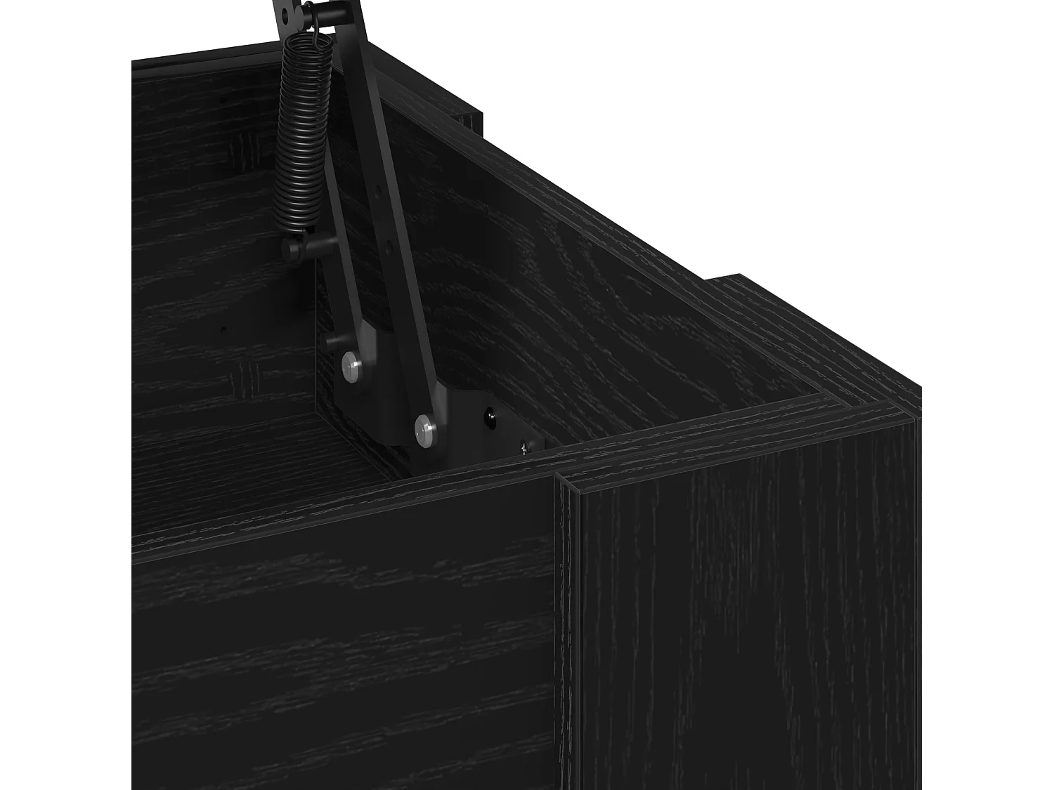 Table basse en chêne noir - 101x49x52 cm en bois d'ingénierie