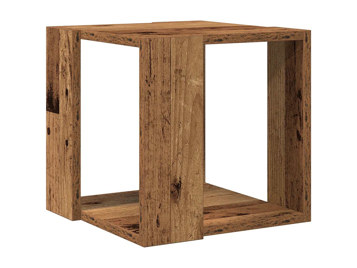 Couchtisch Altholz Massiv Altholz 32 x 32 x 30 cm