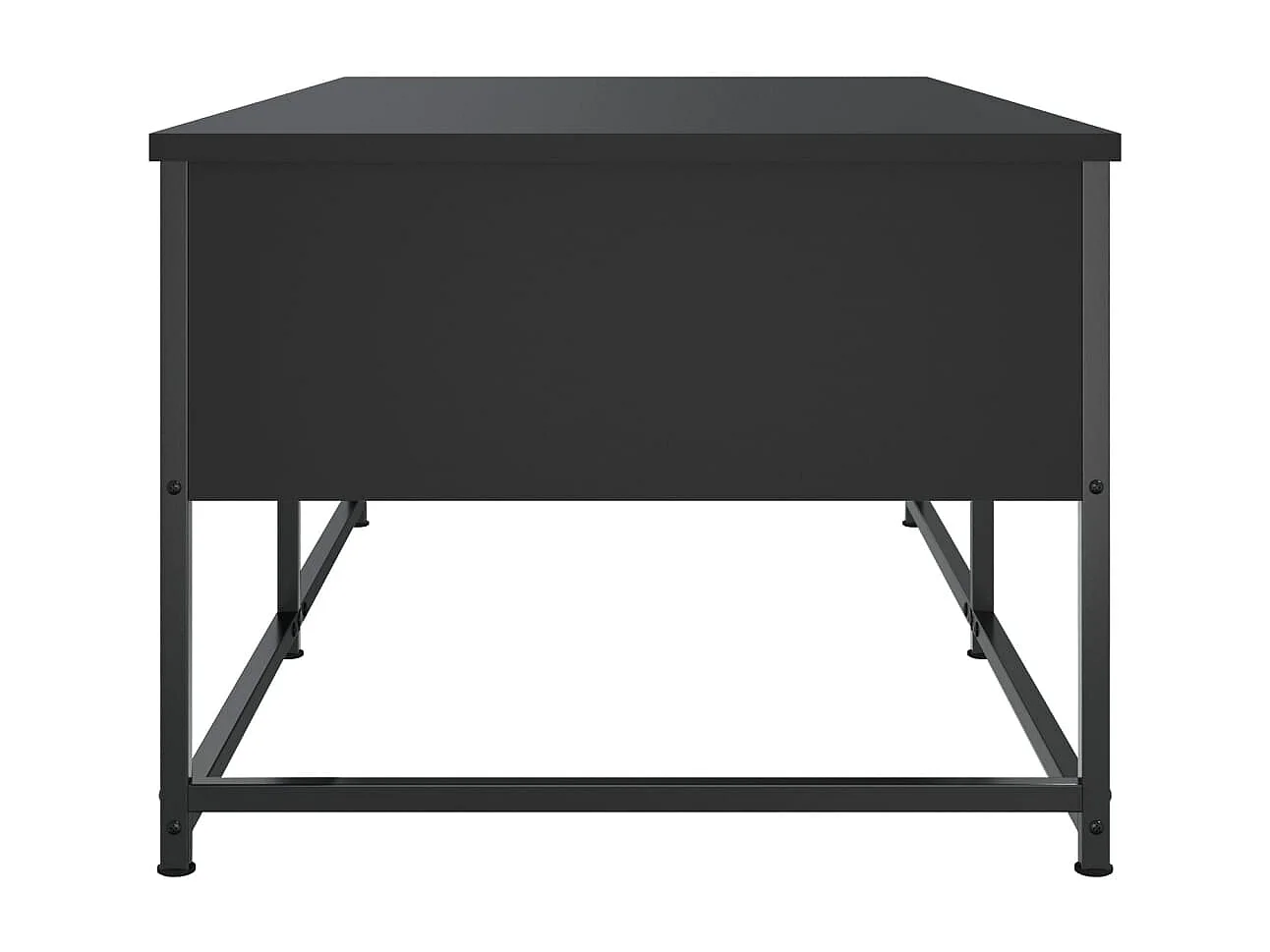 Table basse noir 100x51x40 cm bois d'ingénierie