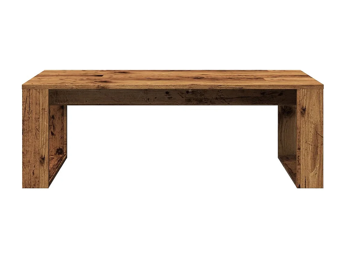 Mesa de centro madera vieja 102x50x35 cm madera de ingeniería