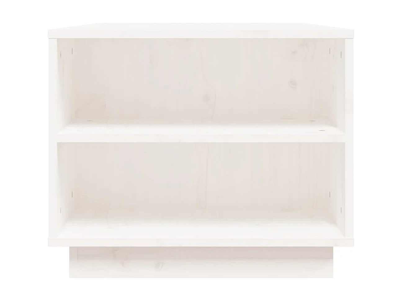 Table basse Blanc 90x49x40,5 cm Bois massif de pin