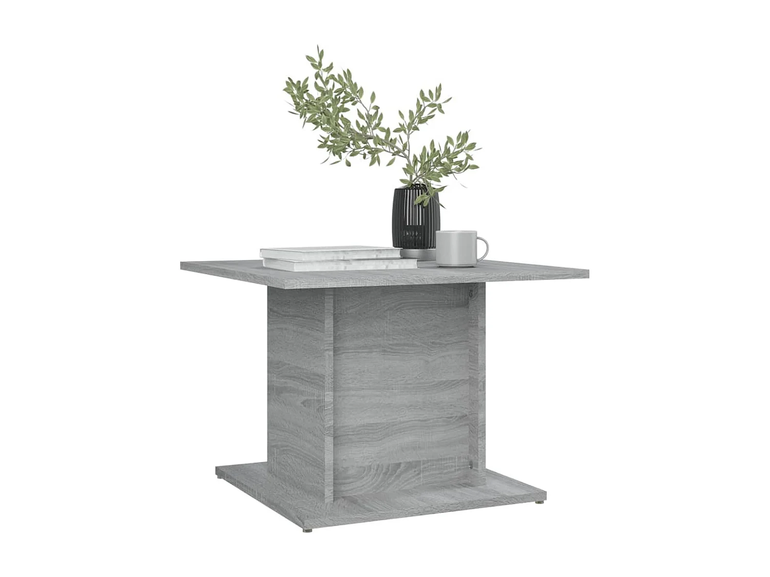 Table basse sonoma gris 55,5x55,5x40 cm bois d'ingénierie