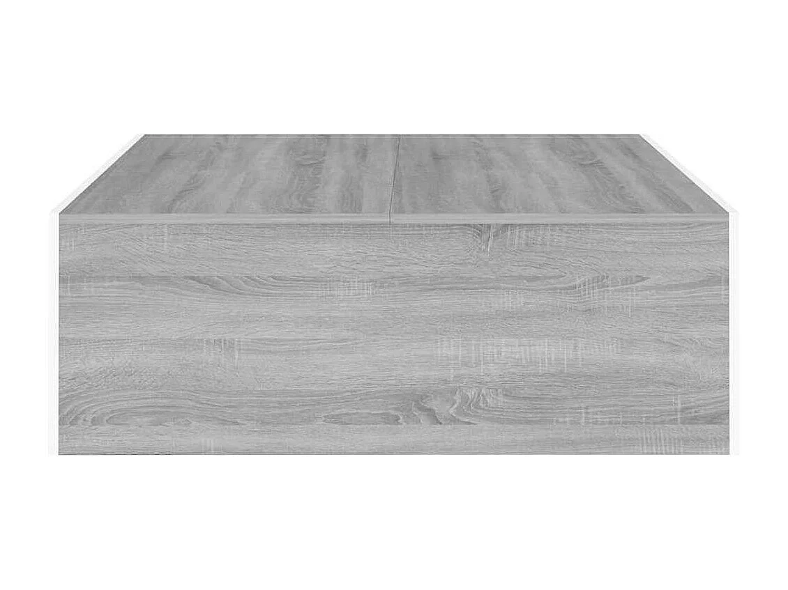 Table basse Sonoma gris 100x100x35 cm Bois d'ingénierie