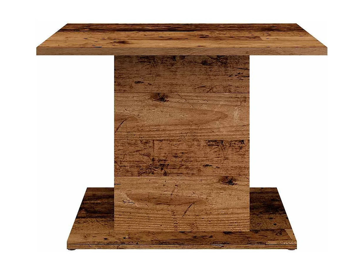 Table basse vieux bois 55,5x55,5x40 cm bois d'ingénierie