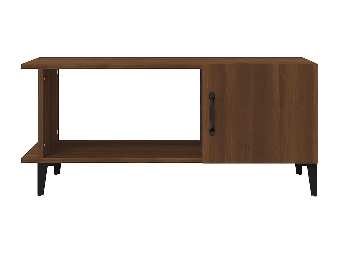 Tavolino da caffè Rovere marrone 90x50x40 cm Legno composito