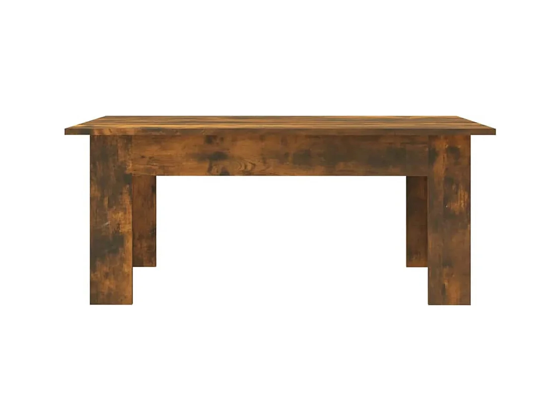 Table basse Chêne fumé 100x60x42 cm Bois d'ingénierie