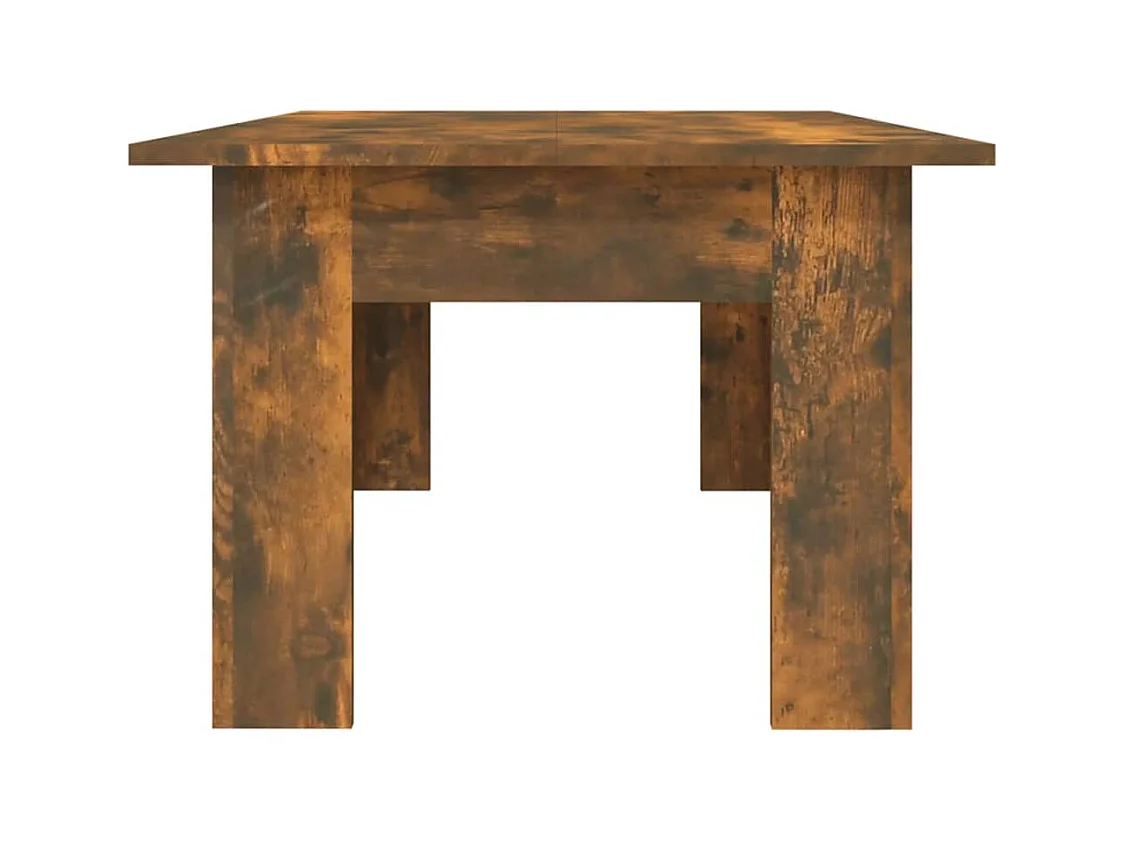 Table basse Chêne fumé 100x60x42 cm Bois d'ingénierie