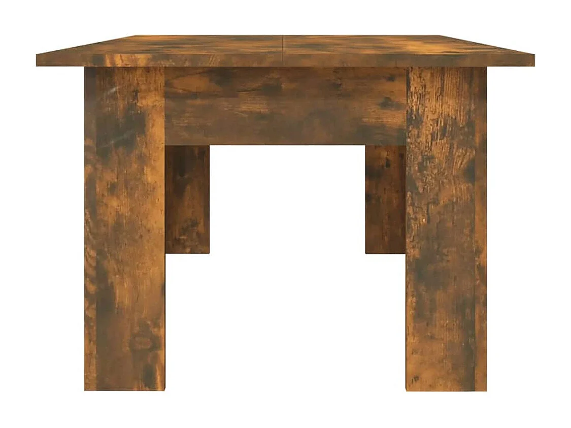 Table basse Chêne fumé 100x60x42 cm Bois d'ingénierie