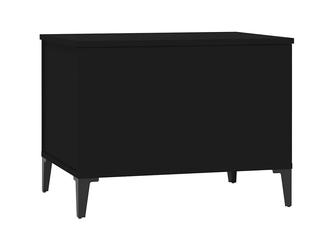 Table basse Noir 60x44,5x45 cm Bois d'ingénierie