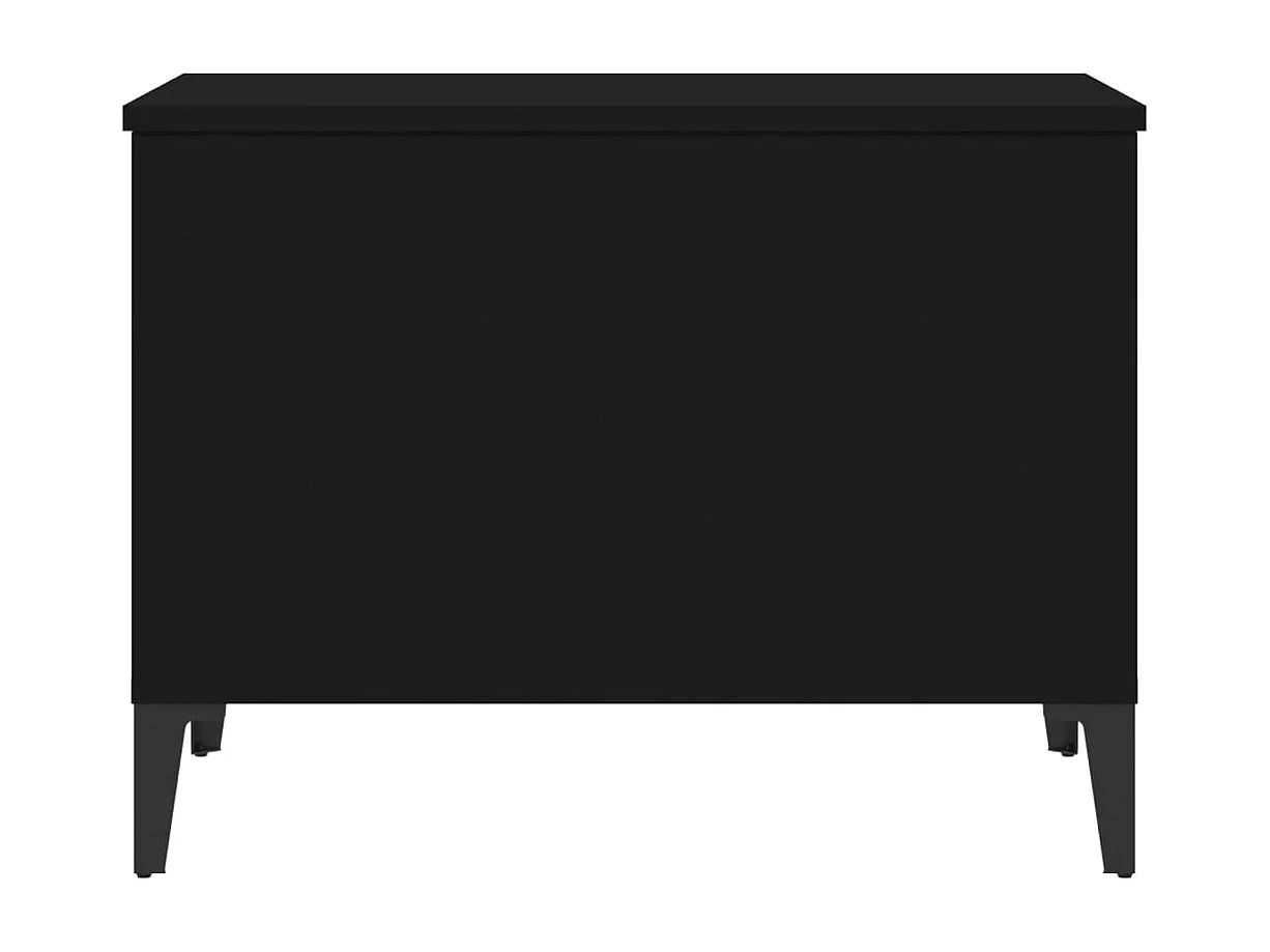 Table basse Noir 60x44,5x45 cm Bois d'ingénierie