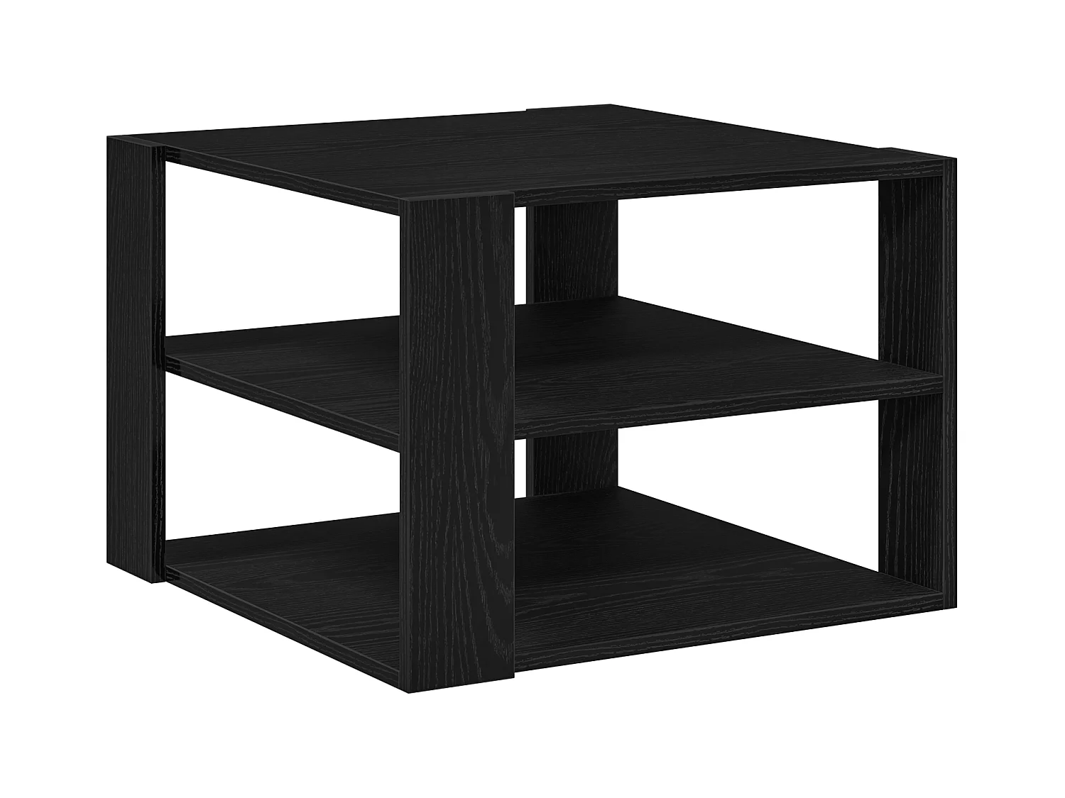 Table basse Bois noir 59,5x59,5x40 cm Bois reconstitué