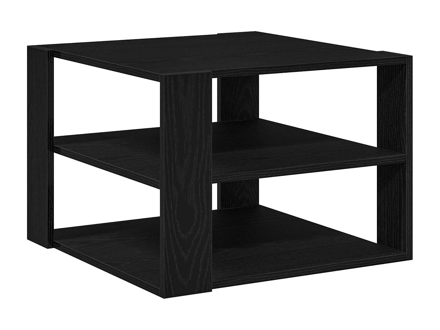 Table basse Bois noir 59,5x59,5x40 cm Bois reconstitué