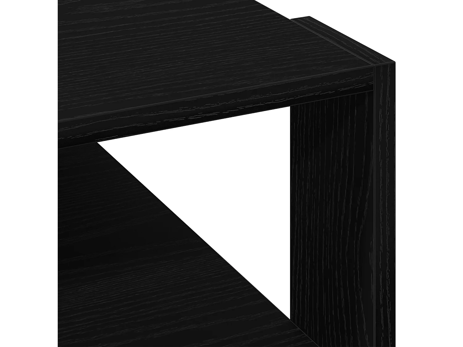 Table basse Bois noir 59,5x59,5x40 cm Bois reconstitué