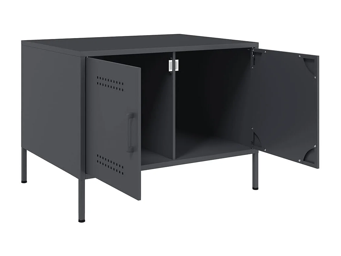 Mesa de centro antracita 68x50x50,5 cm acero