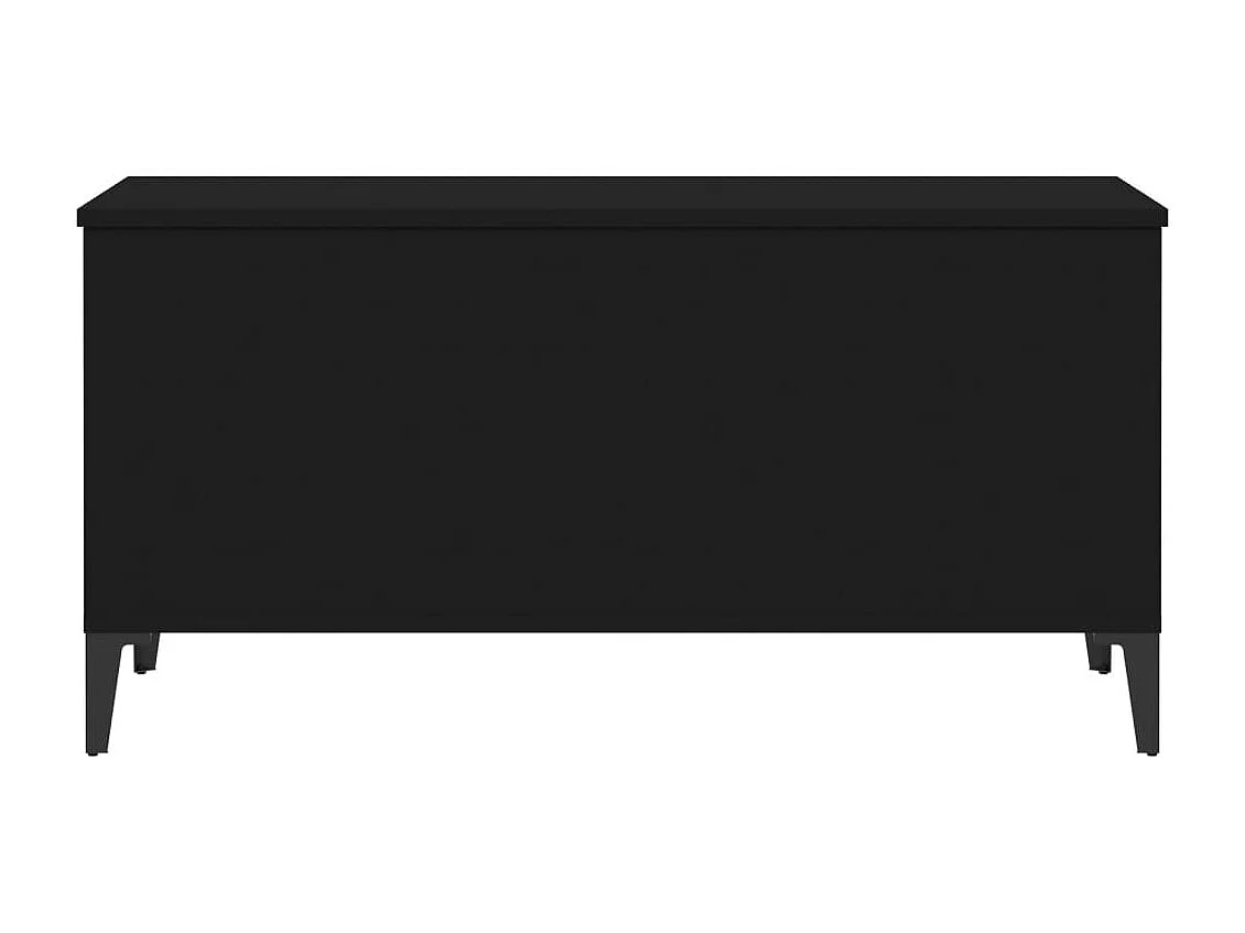 Table basse Noir 90x44,5x45 cm Bois d'ingénierie