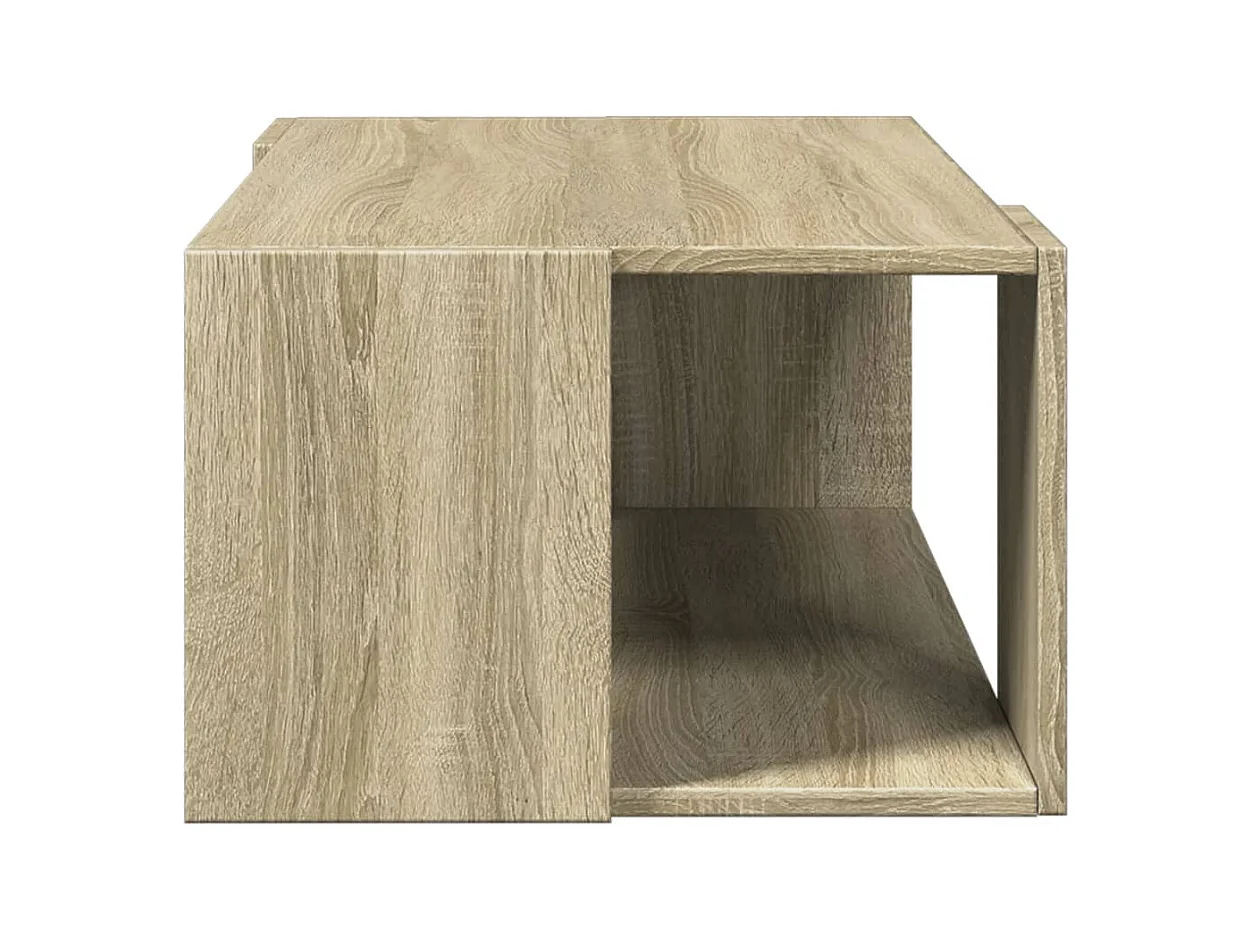 Table basse chêne sonoma 89,5x48x30 cm bois d'ingénierie