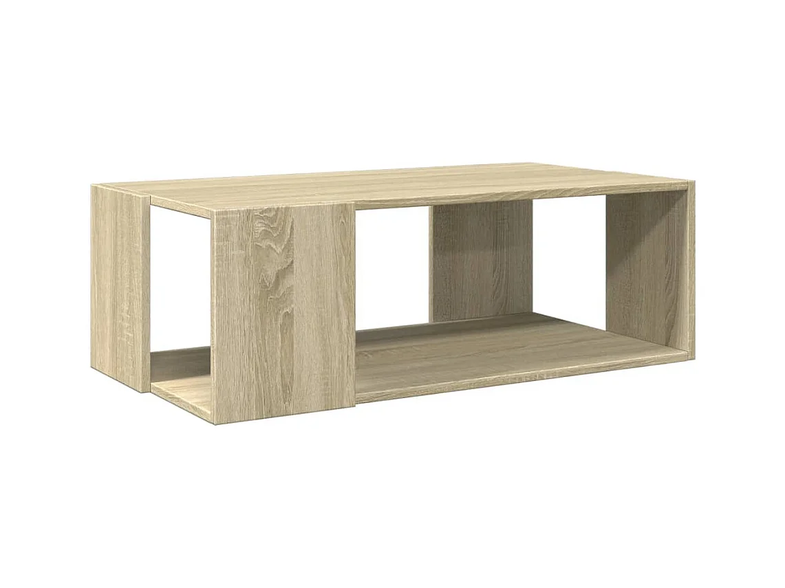 Table basse chêne sonoma 89,5x48x30 cm bois d'ingénierie