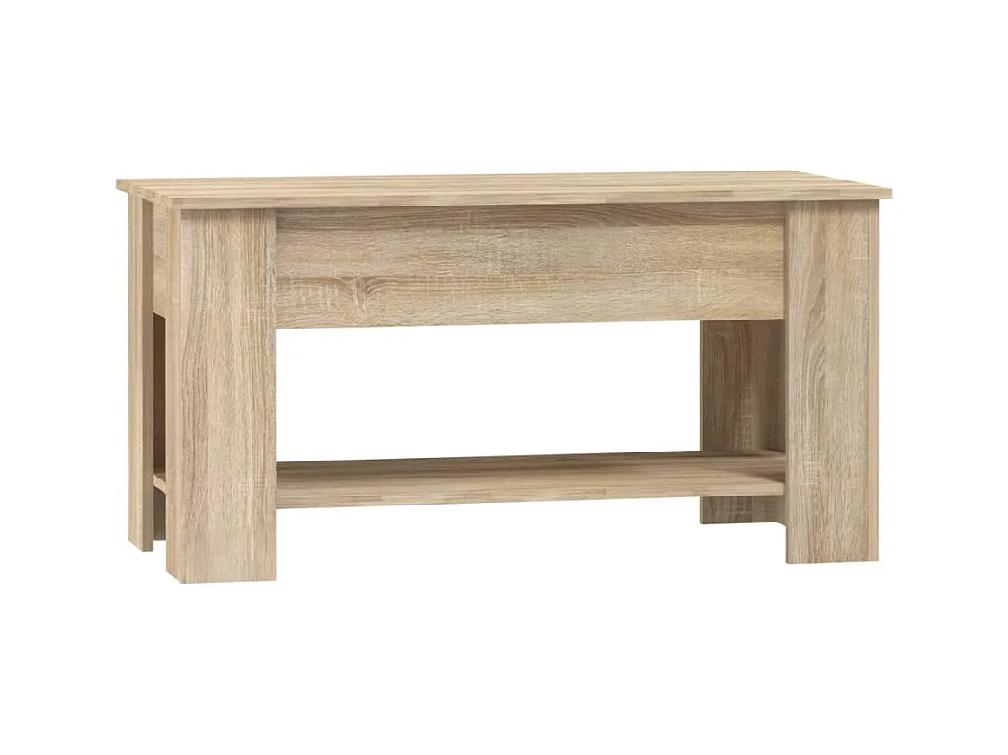 Sonoma eiken salontafel 101x49x52 cm bewerkt hout