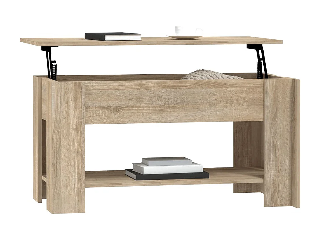 Sonoma eiken salontafel 101x49x52 cm bewerkt hout