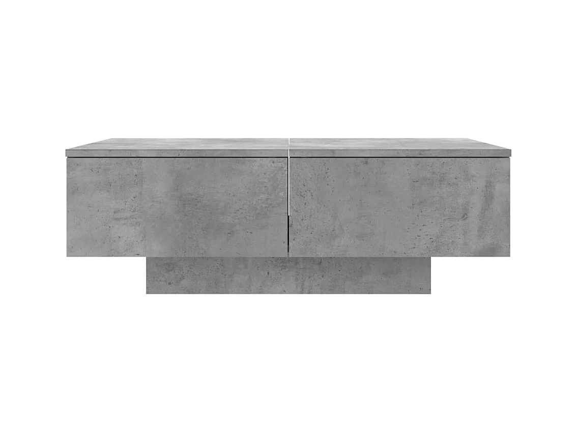 Table basse Gris béton 90x60x31 cm Aggloméré