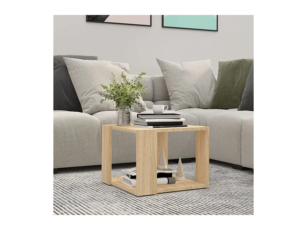 Table basse Chêne sonoma 40x40x30 cm Bois d'ingénierie