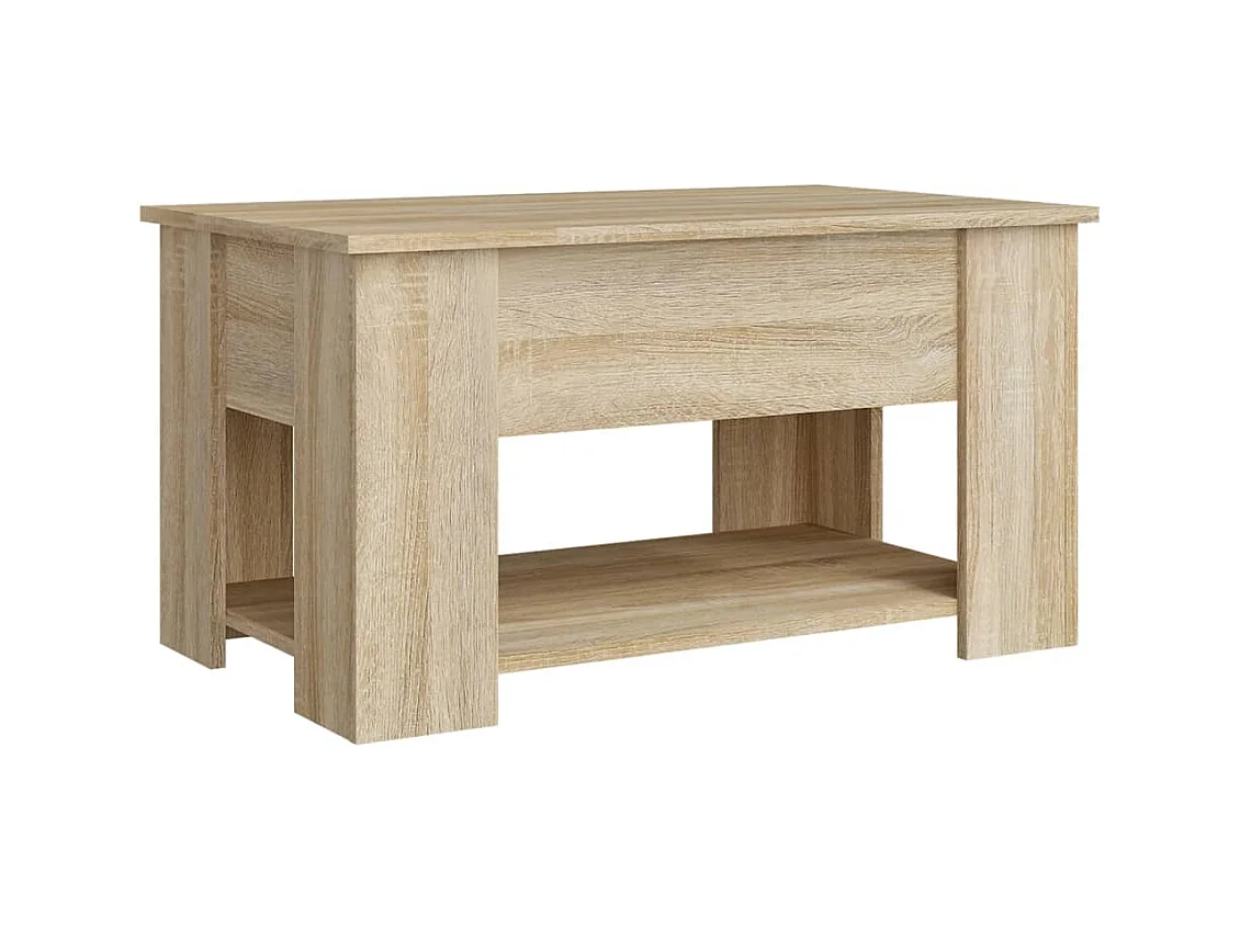 Sonoma eiken salontafel 79x49x41 cm bewerkt hout