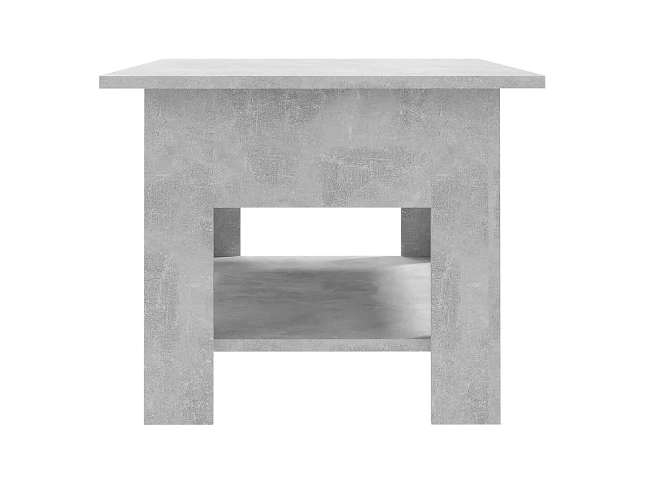 Table basse gris béton 102x55x42 cm bois d'ingénierie