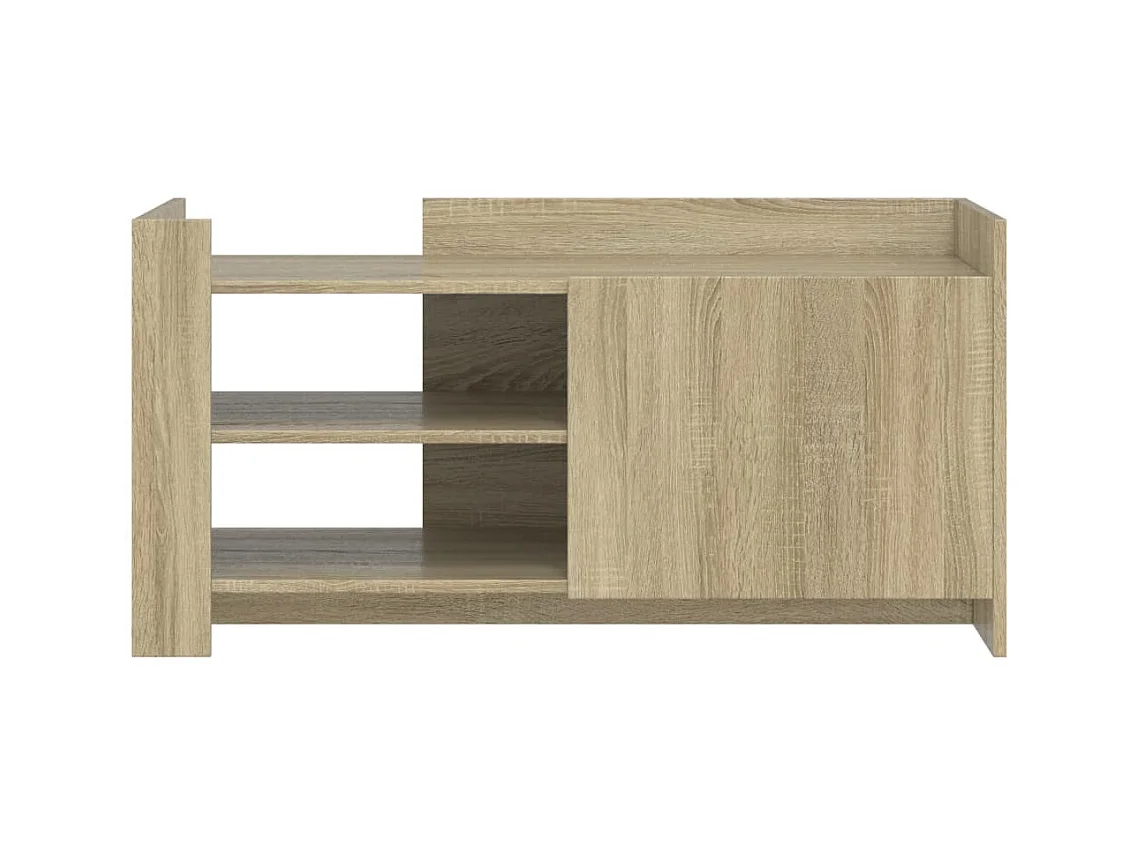 Table basse chêne sonoma 100x50x50 cm bois d'ingénierie