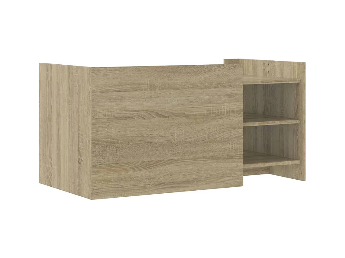 Table basse chêne sonoma 100x50x50 cm bois d'ingénierie