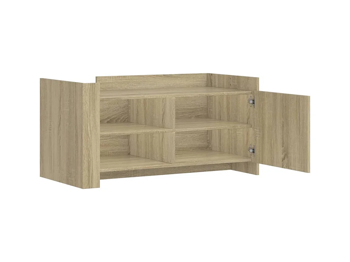 Table basse chêne sonoma 100x50x50 cm bois d'ingénierie