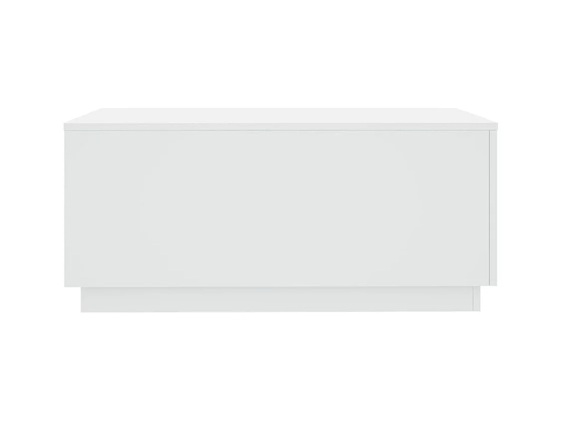 Couchtisch mit weißen LED-Leuchten 90x50x40 cm