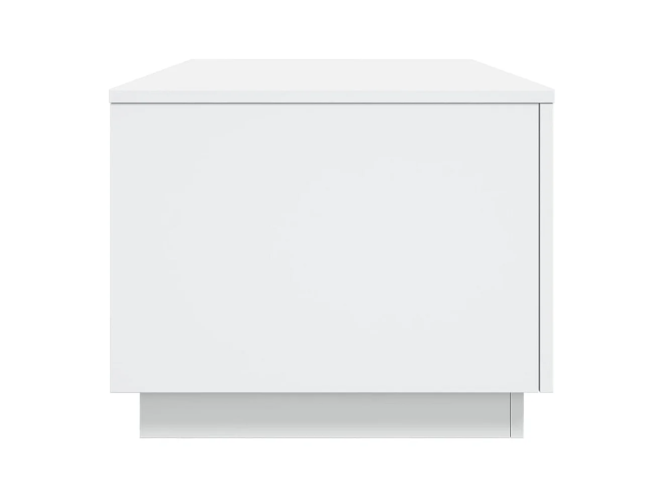 Couchtisch mit weißen LED-Leuchten 90x50x40 cm