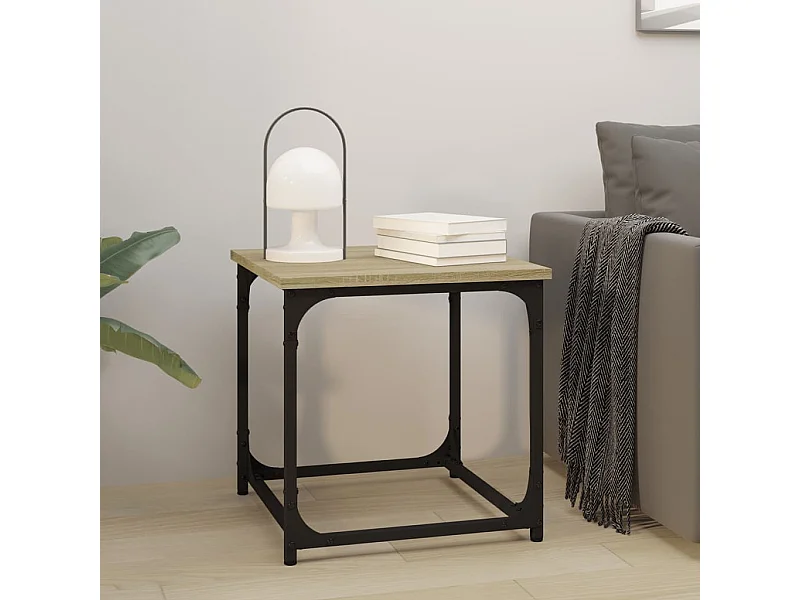 Tavolino laterale in rovere Sonoma 40x40x40 cm in legno ingegnerizzato