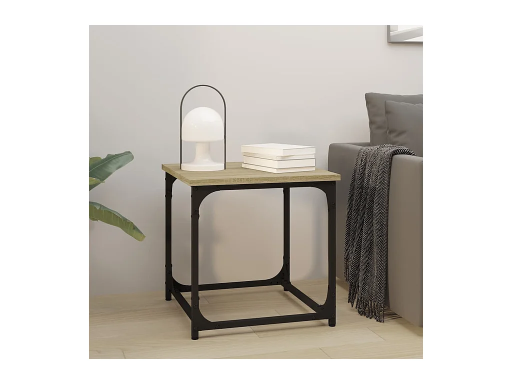 Tavolino laterale in rovere Sonoma 40x40x40 cm in legno ingegnerizzato