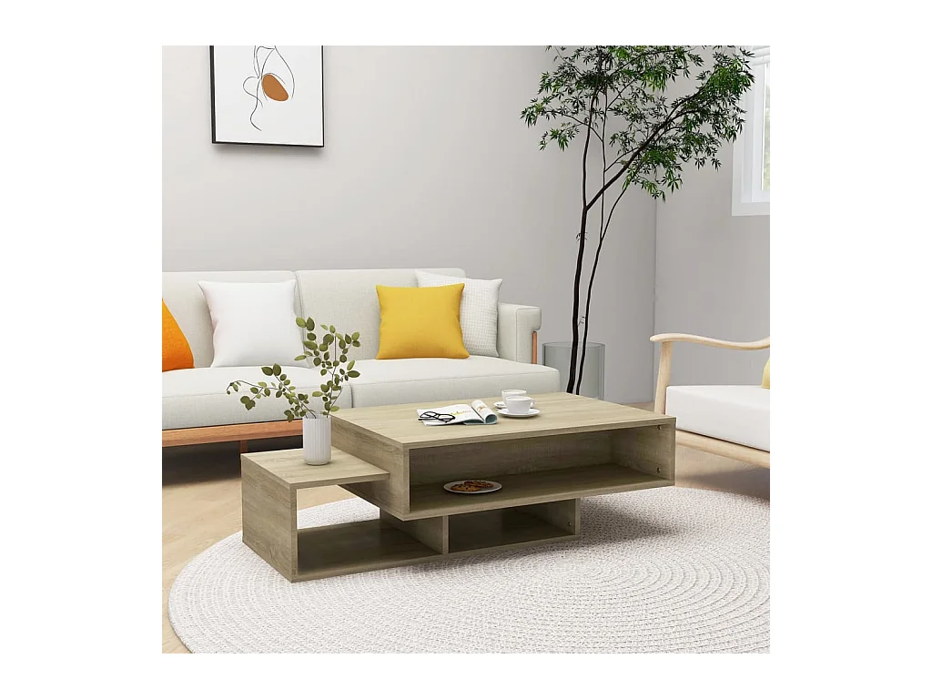 Table basse Chêne sonoma 105x55x32 cm Bois d’ingénierie