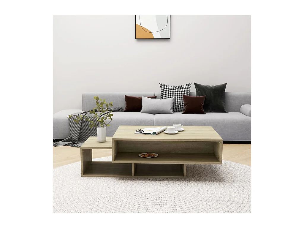 Table basse Chêne sonoma 105x55x32 cm Bois d’ingénierie