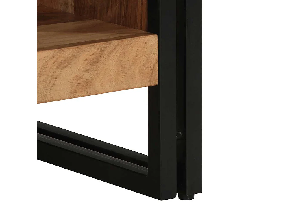 Table basse 50x50x38 cm bois massif acacia