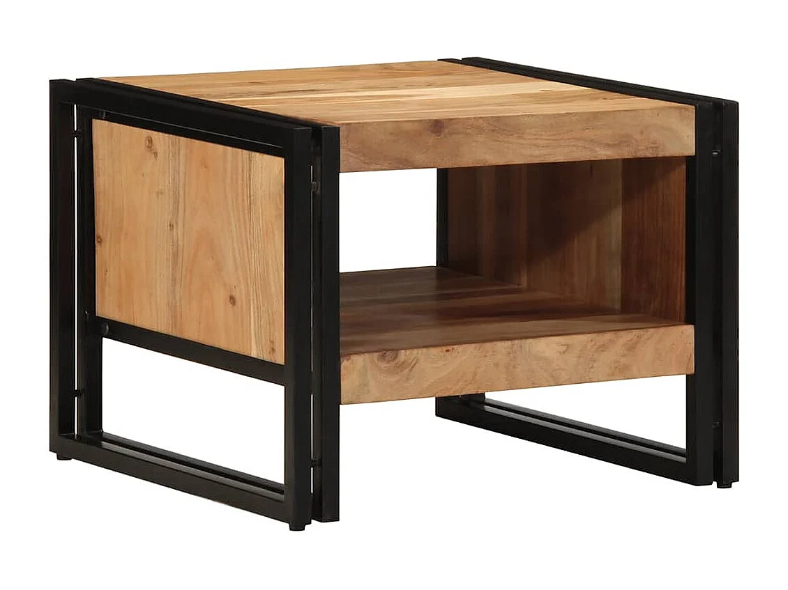 Table basse 50x50x38 cm bois massif acacia