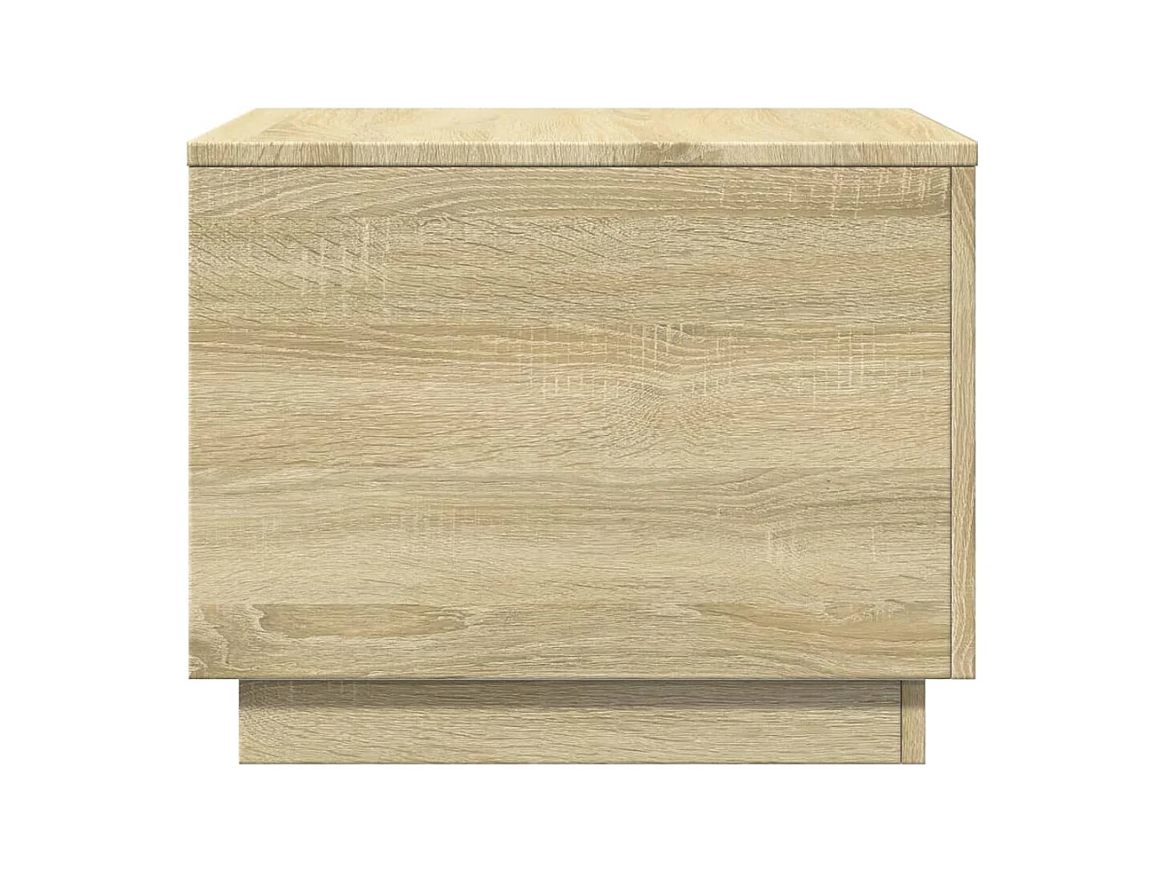 Couchtisch mit LED-Leuchten Sonoma Eiche 50x50x40 cm