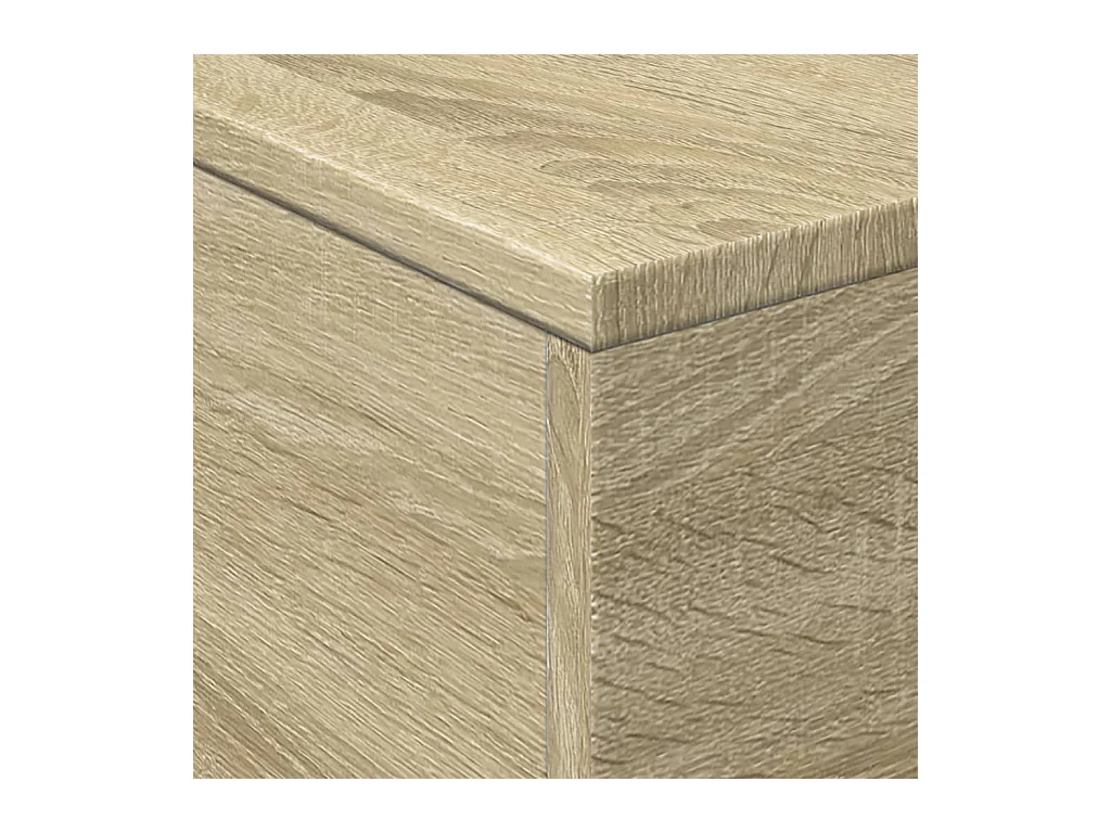 Couchtisch mit LED-Leuchten Sonoma Eiche 50x50x40 cm