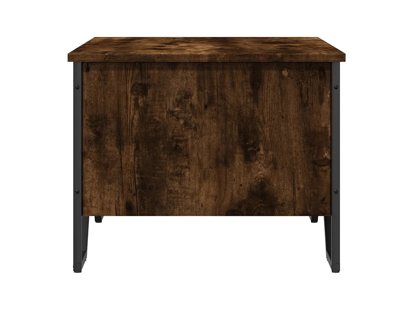 Tavolino da caffè in rovere affumicato 75x51x40 cm in legno ingegnerizzato